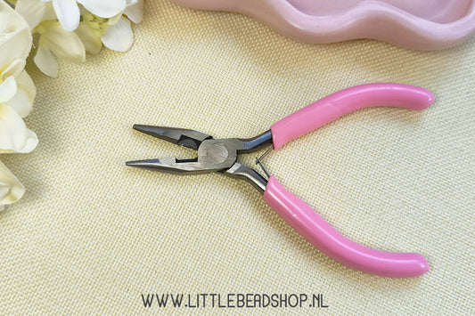 Roze platbektang carbon staal, per stuk