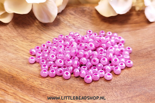 Rocailles Parel Magenta Paars 4mm, 27 gram