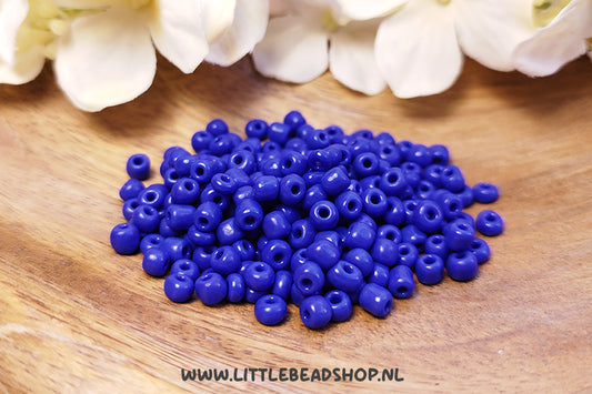 Seed beads Deep Blue 4mm, 27 grams