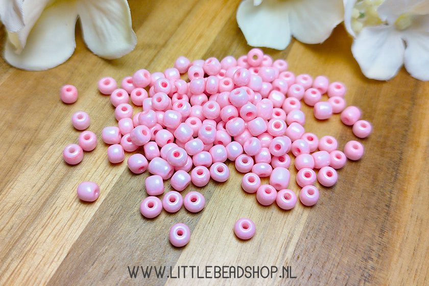 Rocailles Light Flamingo Pink 4mm, 27 gram