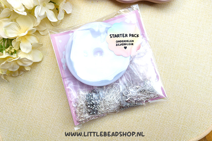 Starter Pack - Onderdelen Zilverkleur met Staaldraad