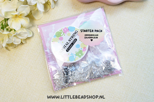 Starter Pack - Onderdelen Zilverkleur met Elastiek