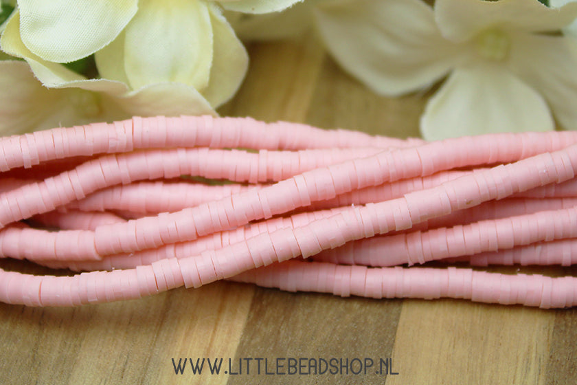 Katsuki Kralen Light Salmon Pink 4mm, per streng
