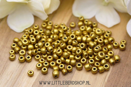 Rocailles Bright Gold 4mm, 27 gram