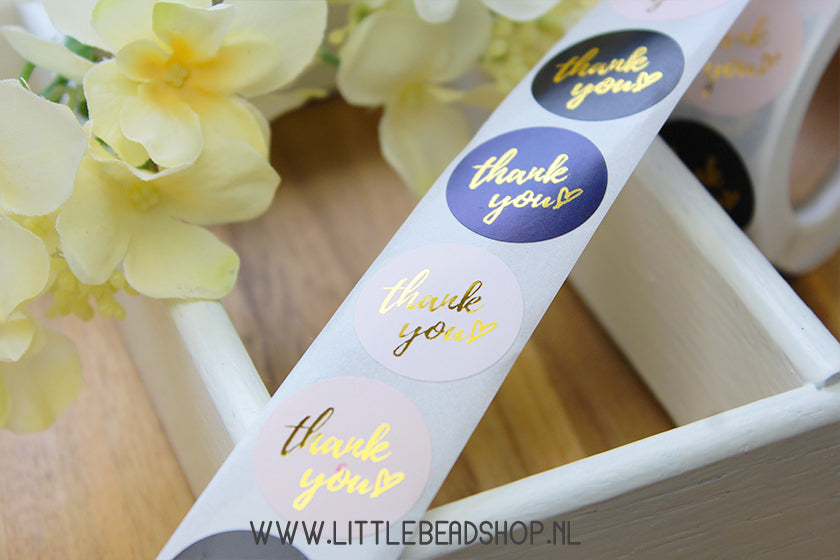 Stickers Thank You Luxury Vibes 25mm