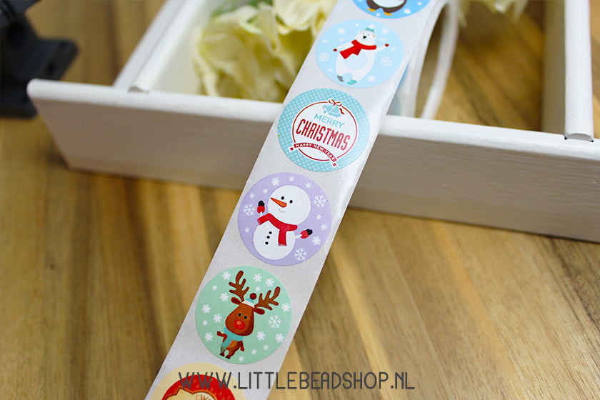 Stickers Cute Christmas 25mm